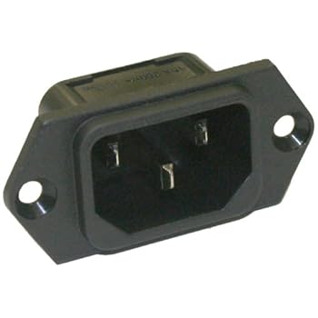 interpower 8301213 iec 60320 c14 screw mount power inlet with